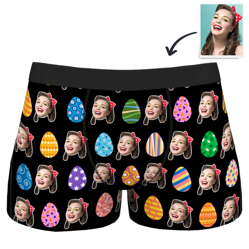 Easter Gift Boxer Brief with Face For Boyfriend – Easter Egg