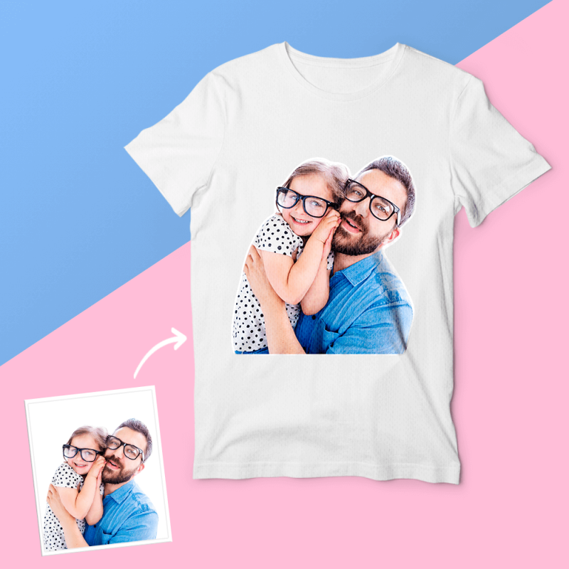 Father’s Day Shirts Custom Photo T-shirt Gift From Daughter Father’s Day Gifts