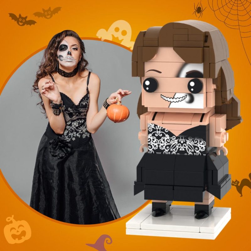 Happy Halloween Full Body Customizable 1 Person Brick Figures Custom Brick Figures Personalized Small Particle Block Toy