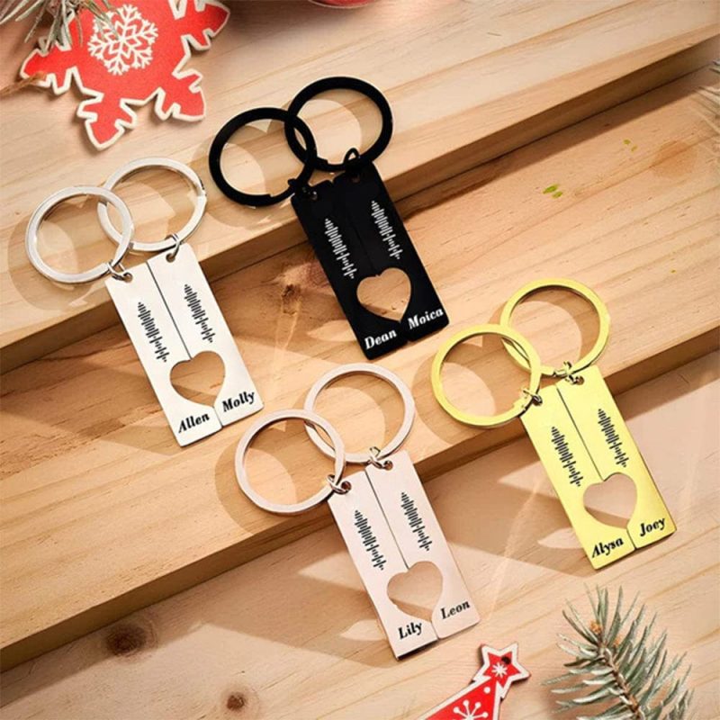 Christmas Gift Scannable Keychain Custom Music Code Keychain
