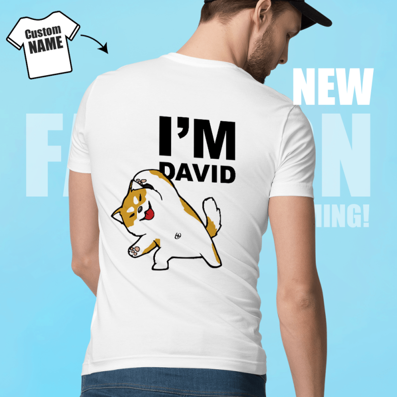 Custom Shirt Cartoon Gifts for Cat Lovers Custom Name T-shirt Women’s