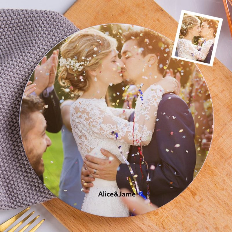 Customized Wedding Ceramic Plates Personalized Plate Gifts for Couple Wedding Gift