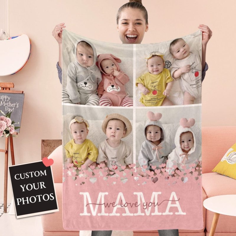 Personalized Blanket Mother’s Day Gift -MAMA
