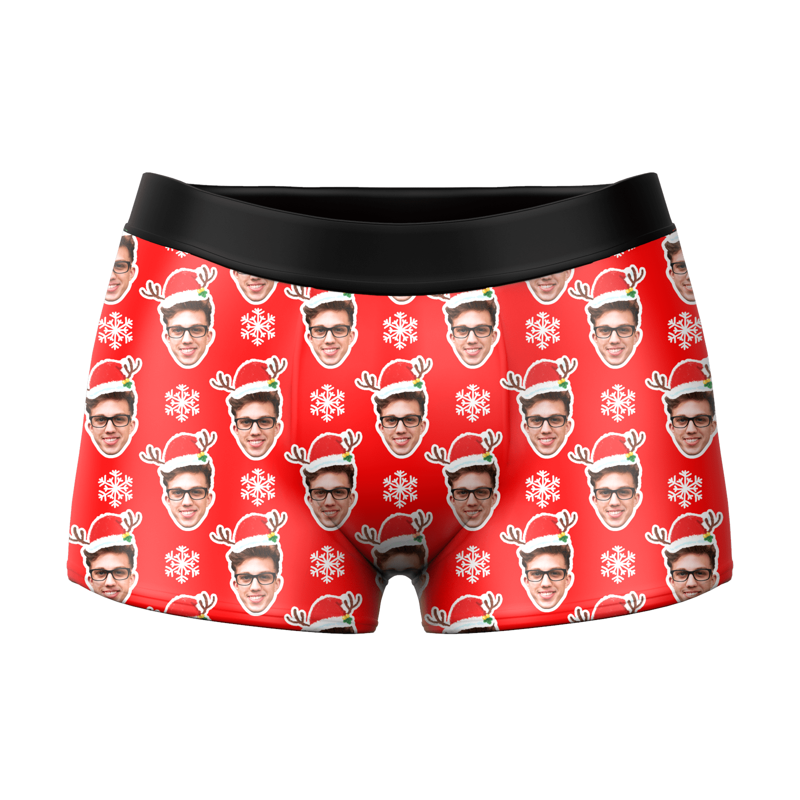 Christmas Gift For Boyfriend Custom Underwear - Santa - Image 2