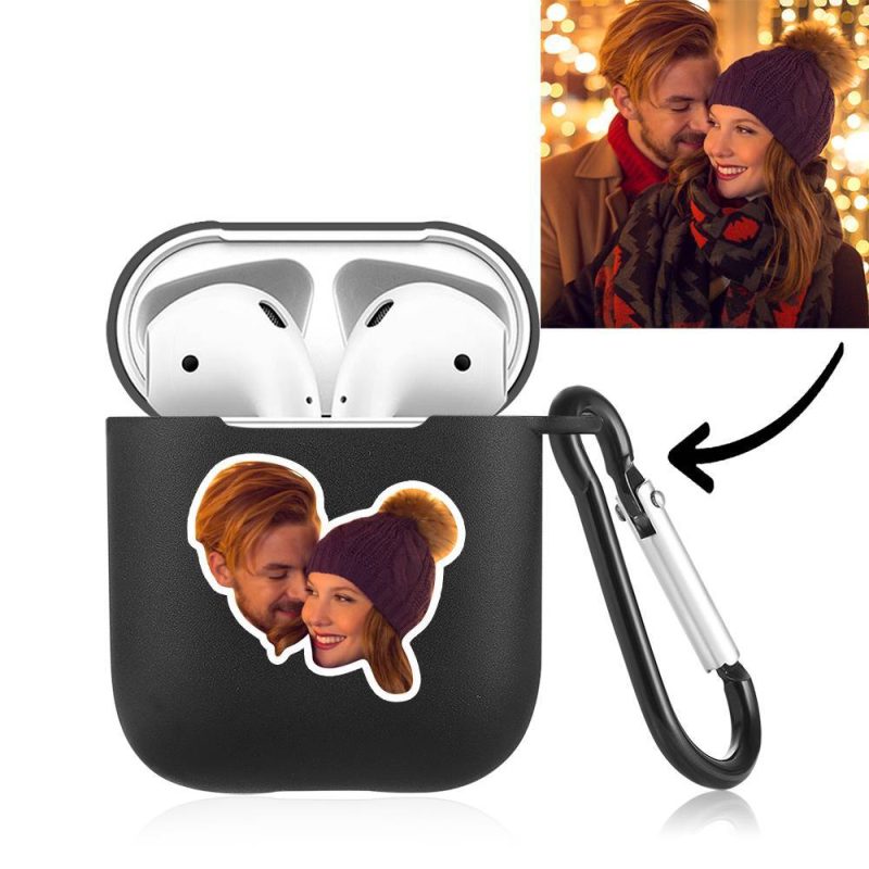 Custom Photo Earphone Case for AirPods Couple’s Gift Black – Avatar