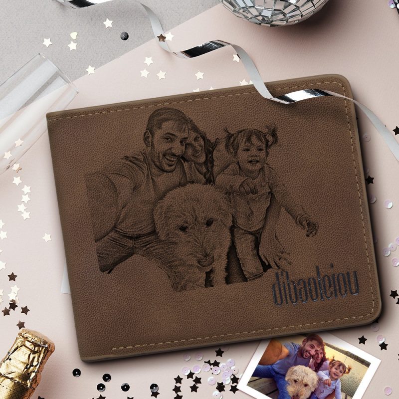 Men’s Custom Photo Wallet – Best Gift For Family