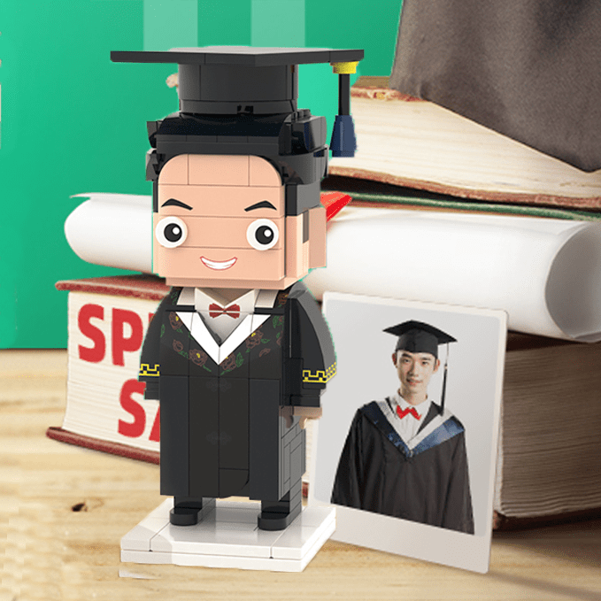 Graduation Gift Custom Brick Figures Full Body Customizable 1 Person Gift For Him Personalized Dad Gifts