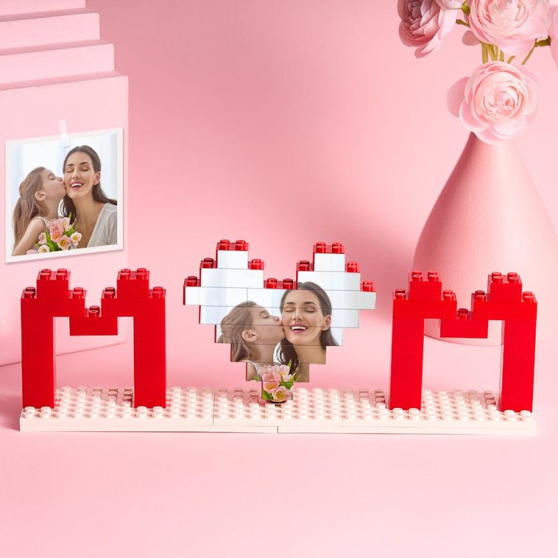 Custom Mom Photo Building Brick Puzzles Personalized Photo Block Mother’s Day Gifts
