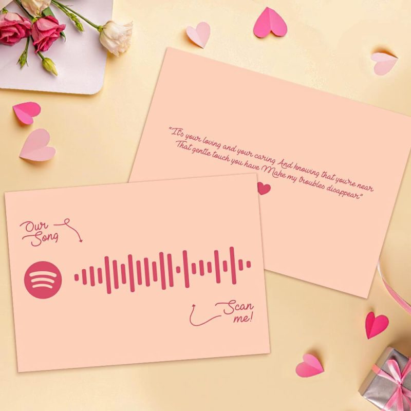 Custom Greeting Card Spotify Cards with Your Favorite Song