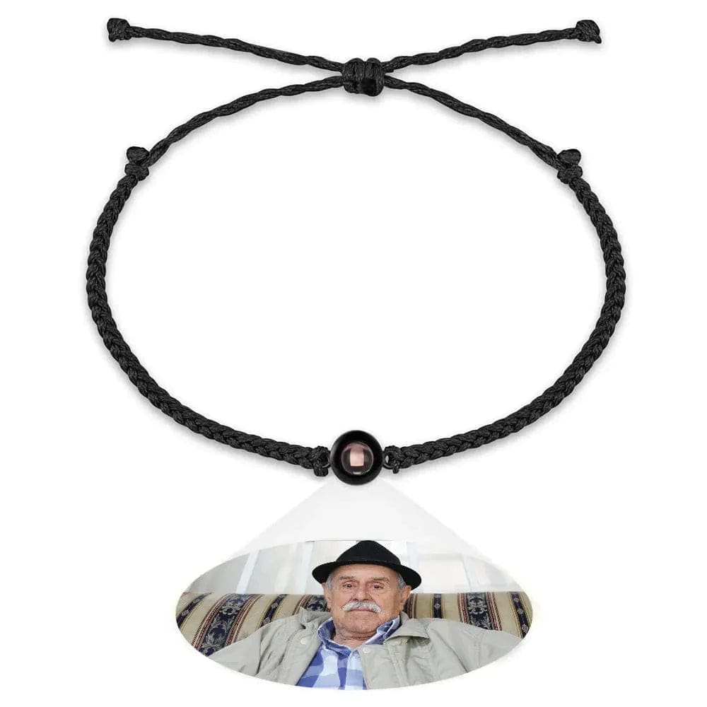 Mother's Day Gift Projection Bracelets Stainless Steel Custom Projection Bracelets Woven Photo Bracelets Commemorative Gifts - Image 4
