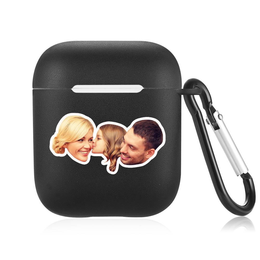 Custom Photo Earphone Case for AirPods Happy Family Black - Avatar - Image 2