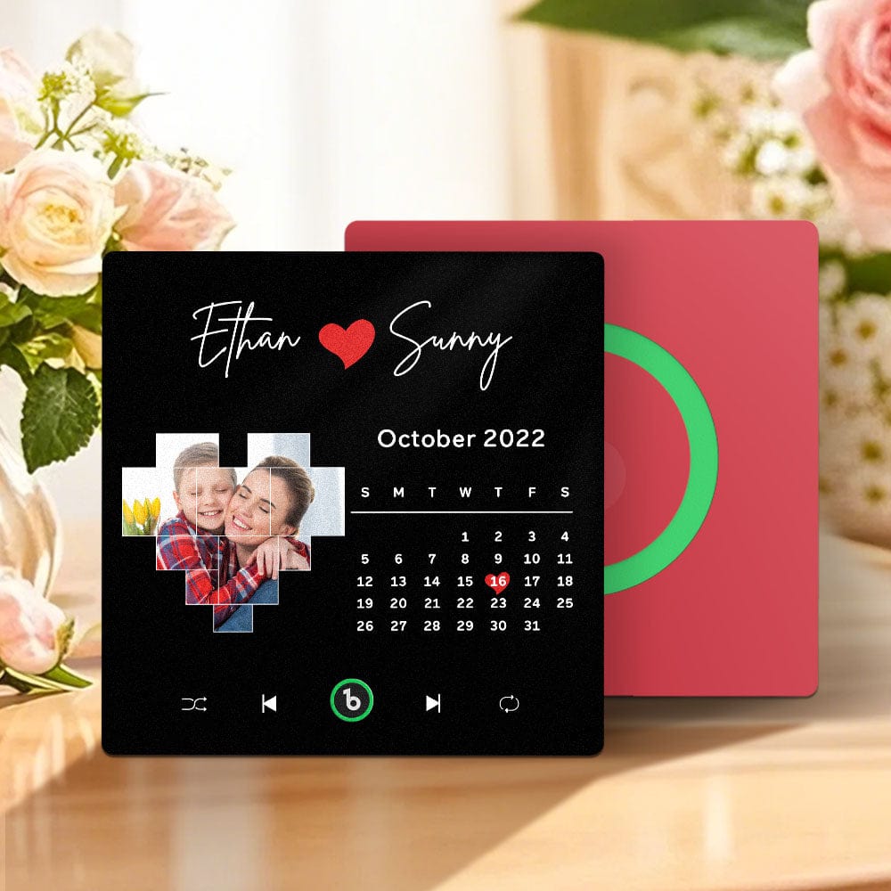 Custom Musical Fridge Magnets with Date Mother's Day Gifts Anniversary Gifts for Mum - Image 2