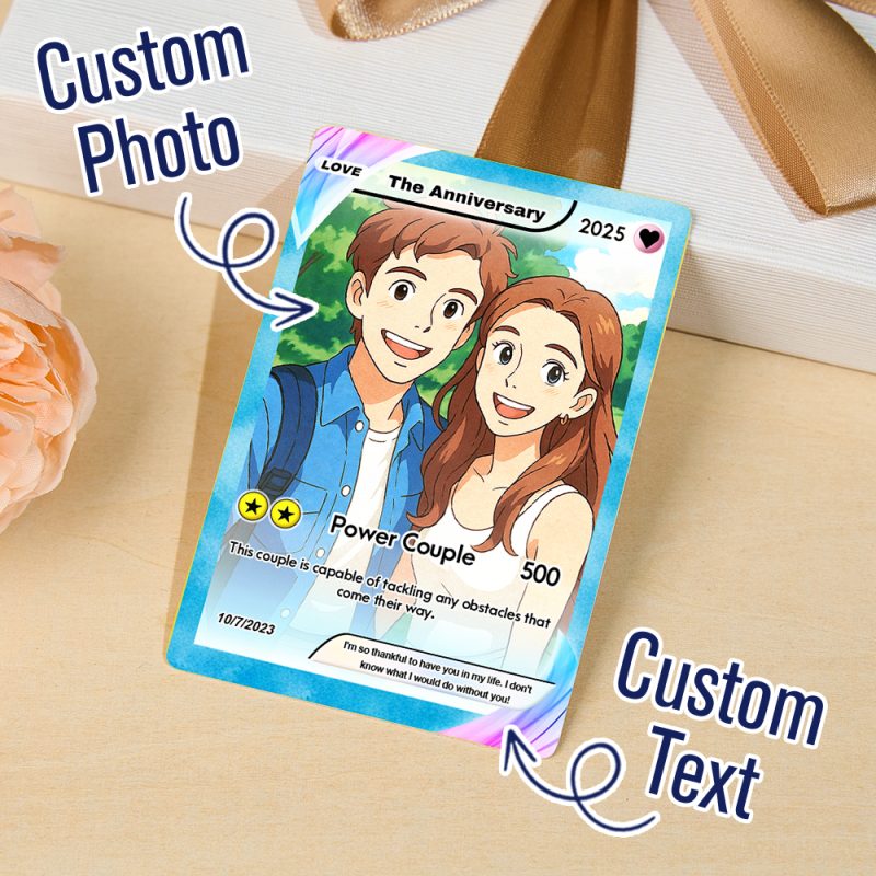 Custom Poke Card, Gift For Boyfriend, Anniversary Day Gift, Custom Poke Present for Couple