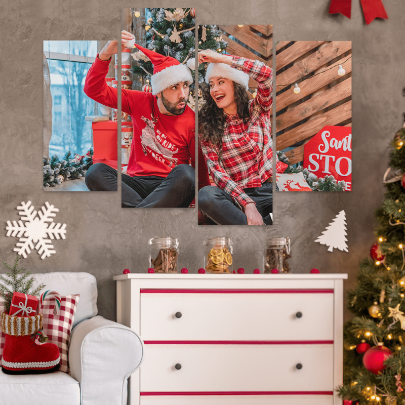 Christmas Gifts Custom Canvas Prints Wall Art  – 4 pcs