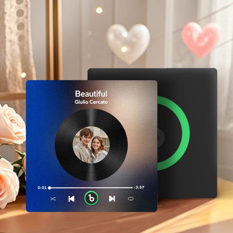 Custom Music Fridge Magnet Album Singing Fridge Magnet Music Wall Photo Sticker Music Movement That Can Be Played Valentines Day Gift