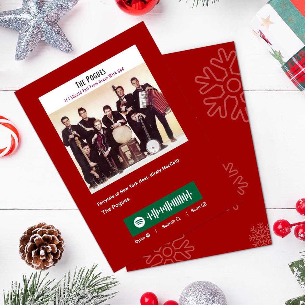 Fairytale of New York (feat. Kirsty MacColl) Spotify Code Music Greeting Card - Image 4