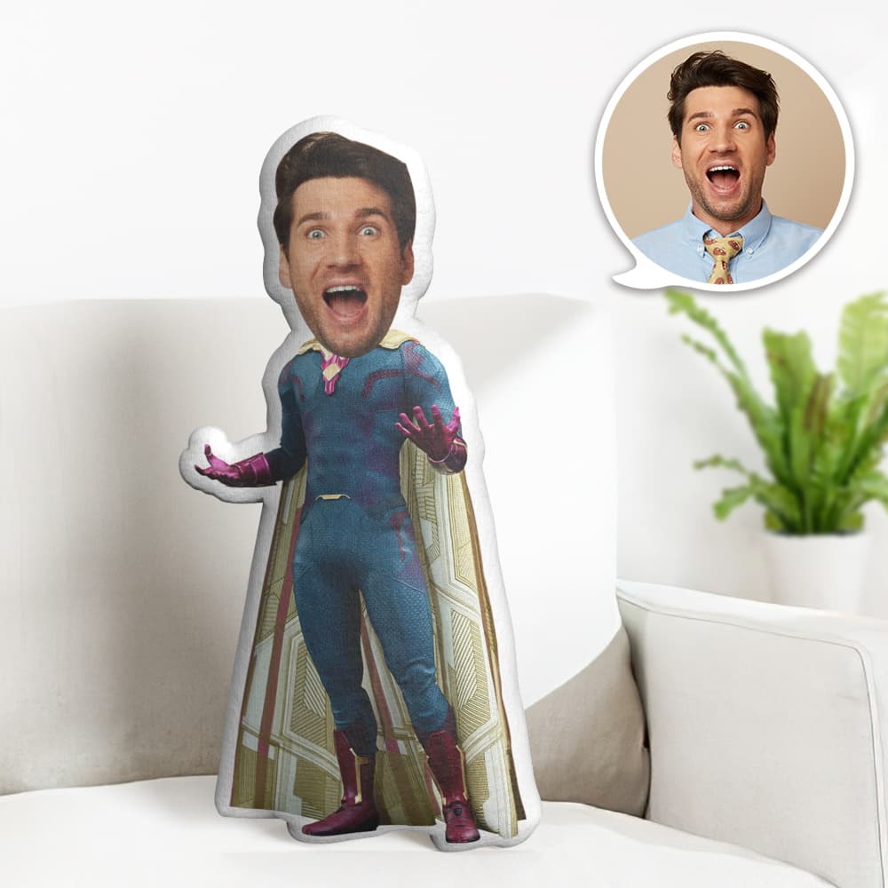 Custom Face Pillow Personalized Photo Pillow Vision MiniMe Pillow Gifts for Him