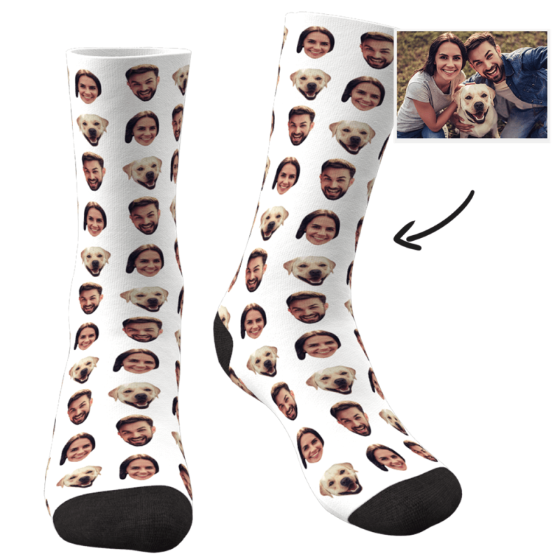 Dog Lvoer Gift Dog Face Socks Custom Socks Valentine’s Gifts