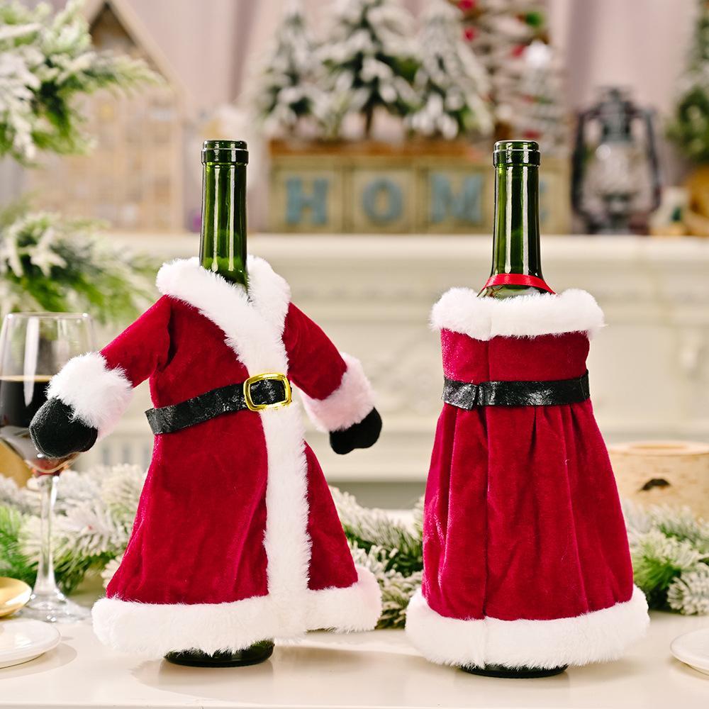 Christmas Wine Bottle Cover Bottle Dress Gift for Her