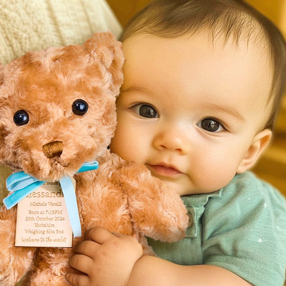 Personalized Bear Plush Birth Stats Stuffed Animal Birth Announcement Gifts - Image 2
