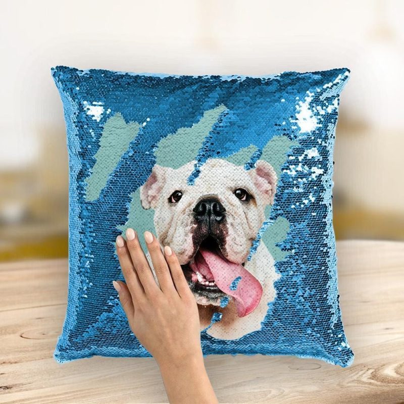 Dog Memorial Gift Photo Magic Pillow Living Room Gifts For Dog Lover – 10 Colors