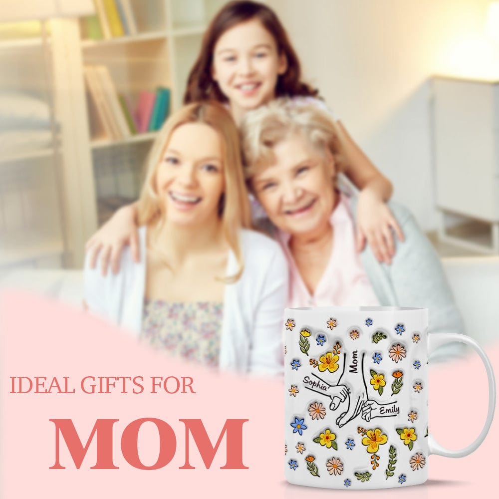 Personalized Gifts Custom Printed Mug You Hold Our Hands Also Our Hearts Gift For Mom - Image 4