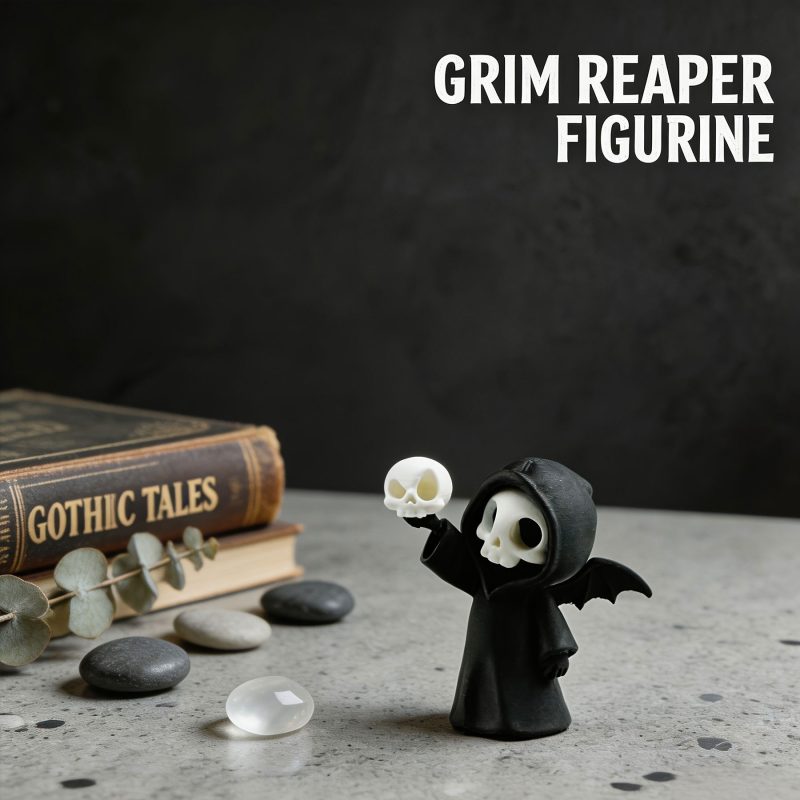3D-Printed Chibi Grim Reaper — Desk Figurine
