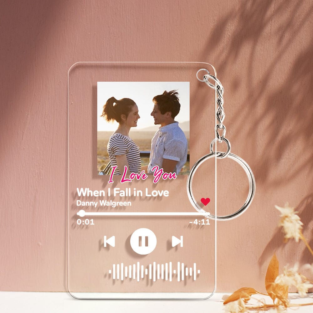 Custom Scannble Keychain/Plaque/Night Light Gifts For Lover Decorated Letter - I Love You - Image 2