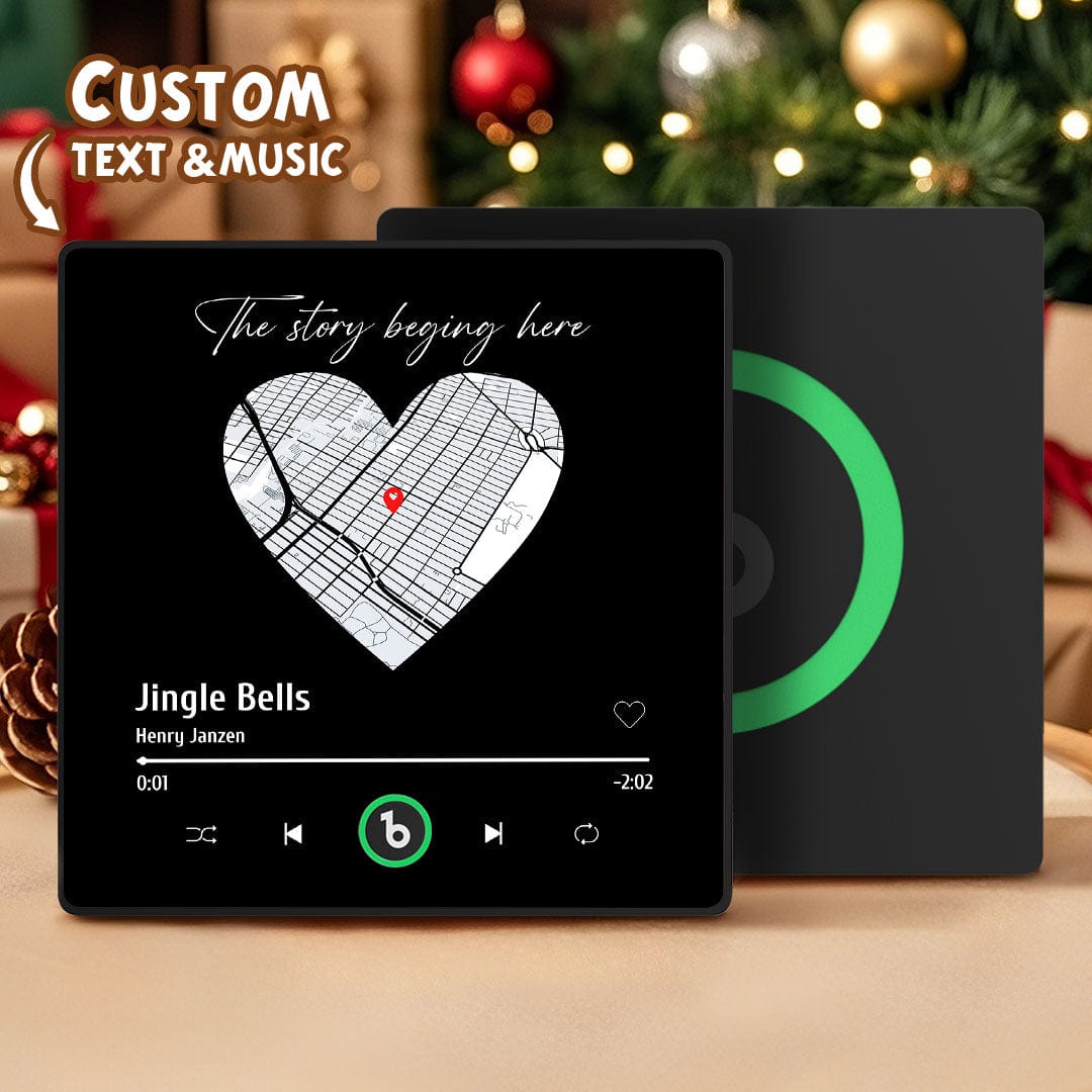 Custom Music & Map Fridge Magnet FridgeBeats Pro Supports Bluetooth Connectivity