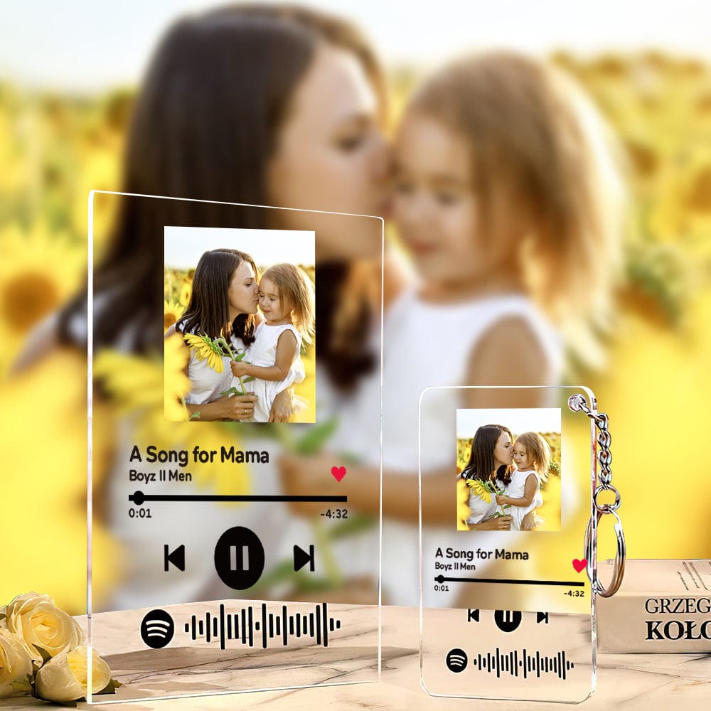Spotify Keychain Custom Scannable Spotify Art Gifts for Mom - Image 2