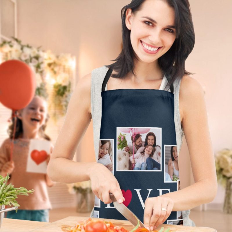 Mother’s Day Apron Personalized Photo Apron Unique Gifts for Mom