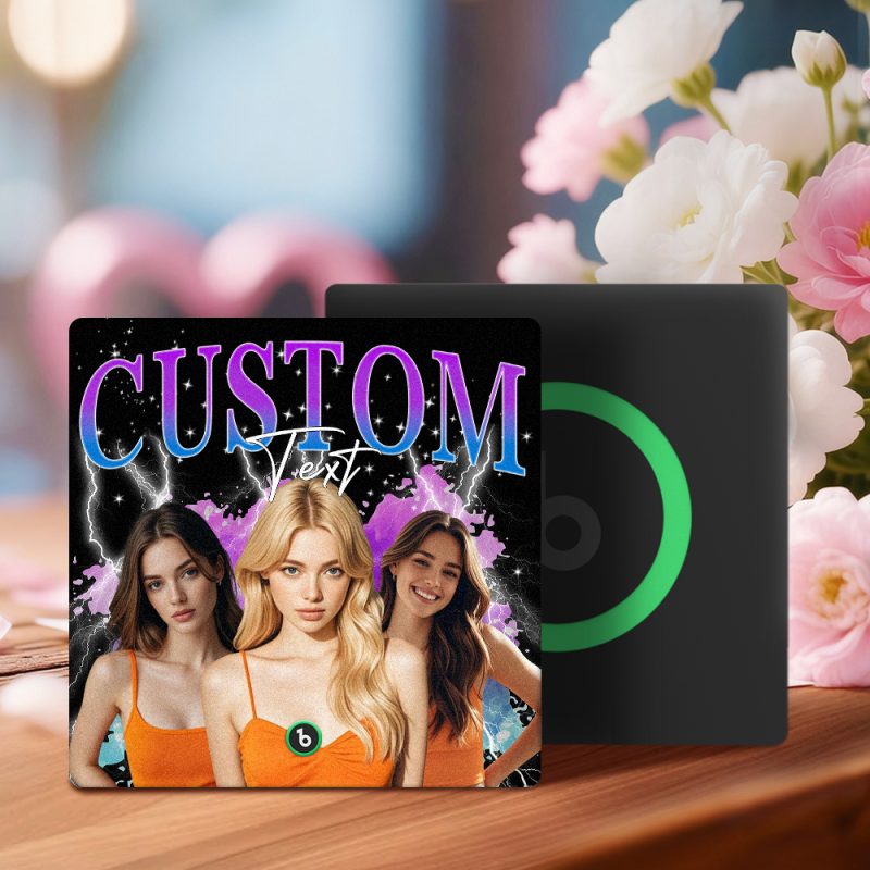 Custom Music Fridge Magnet Personalized Photo Song Playing Interactive Romantic Decor Gift for Couples