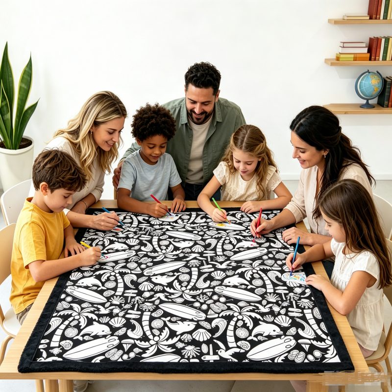 DIY Coloring Blanket Color Your Own Blankets Creative DIY Coloring Blankets for Kids And Adults Handmade Graffiti Blanket