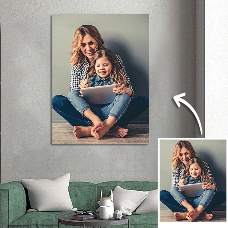 Mother’s Gift Custom Photo Canvas Gift For Mom – 30*40cm