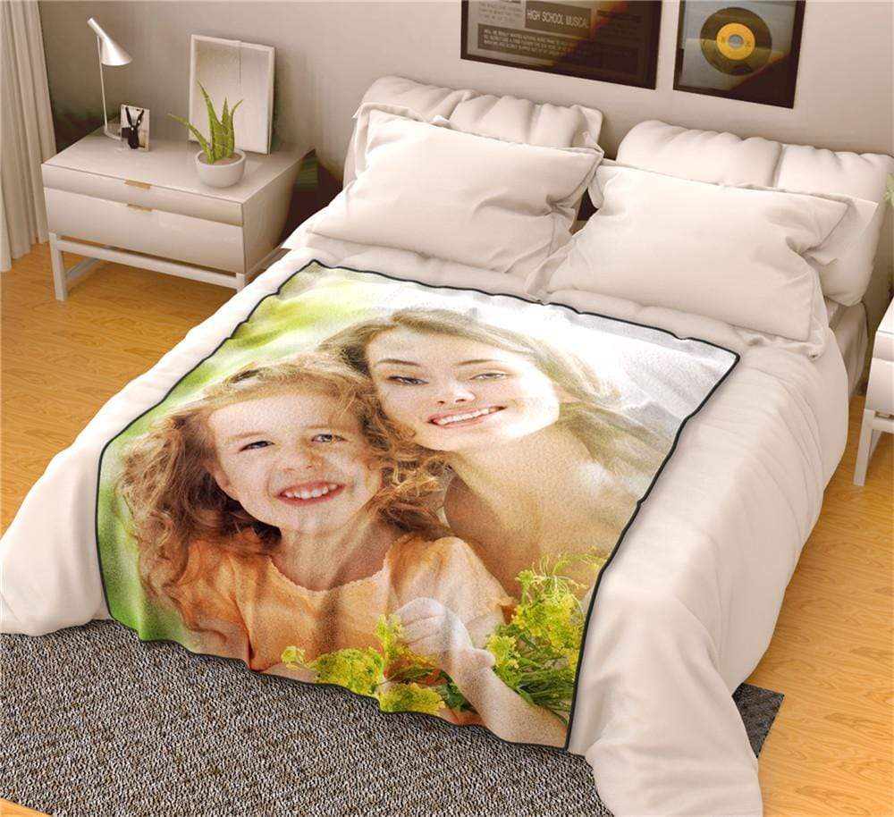 Photo Blanket Fleece Blanket Family Gifts for Grandpa - Image 2