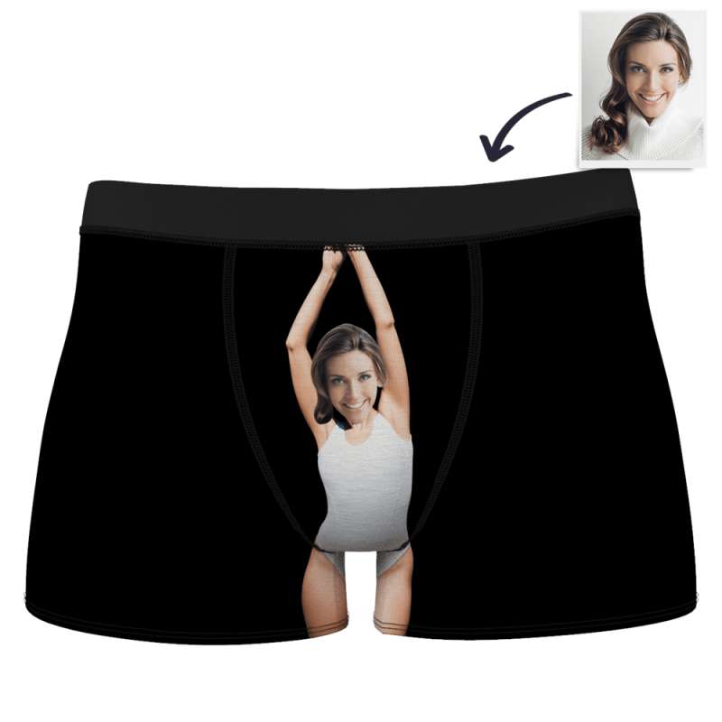 Boxer Brief Underwear with Face- Girlfriends Sexy Body