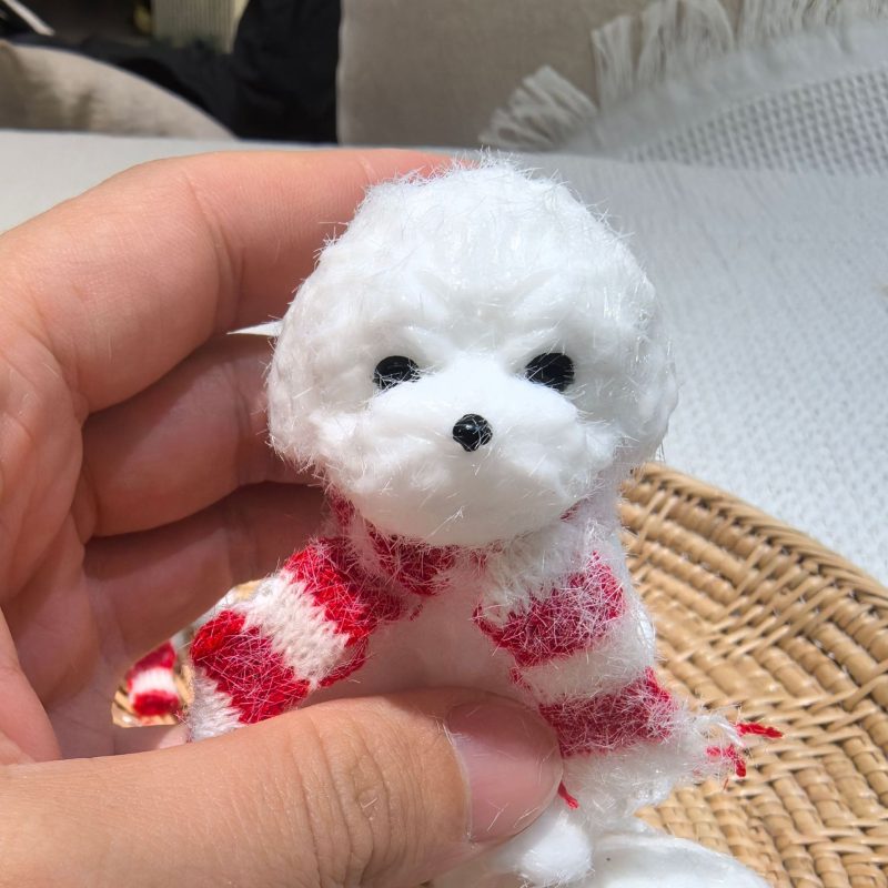 Mini Teddy Dog Squishy Stress Relief Toy Cute Doll for Pet Lover