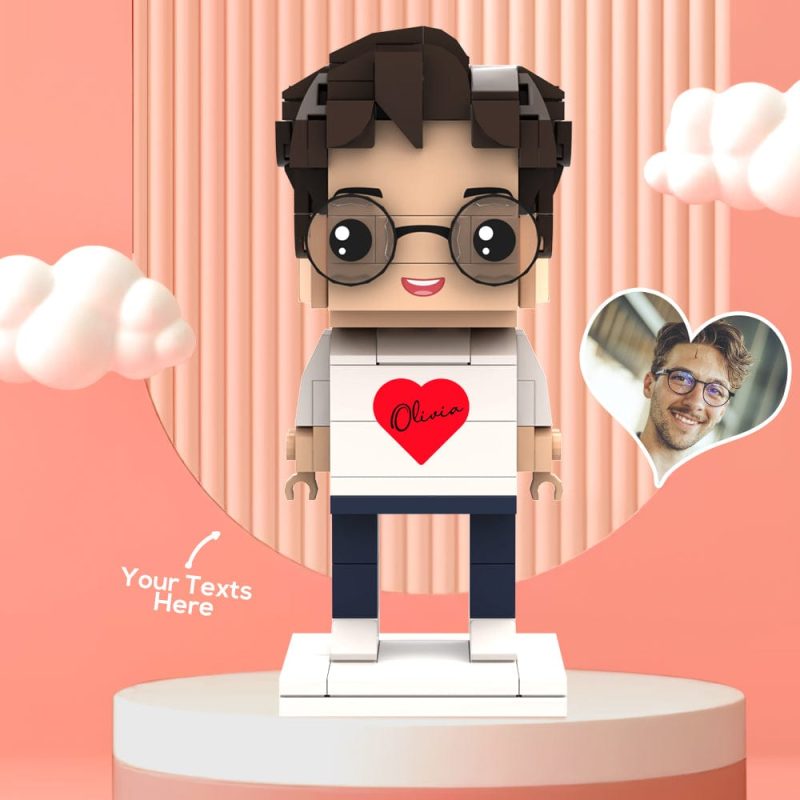 Valentine’s Day Gifts Custom Brick Figures Personlized Name Brick Figures