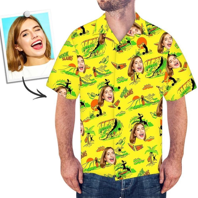 Hawaiian Shirt Birthday Gift For Him – Surfing