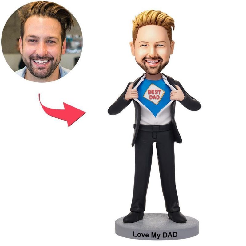 Custom Engraved Bobblehead With Text for Dad – Thoughtful Gesture for Father’s Day