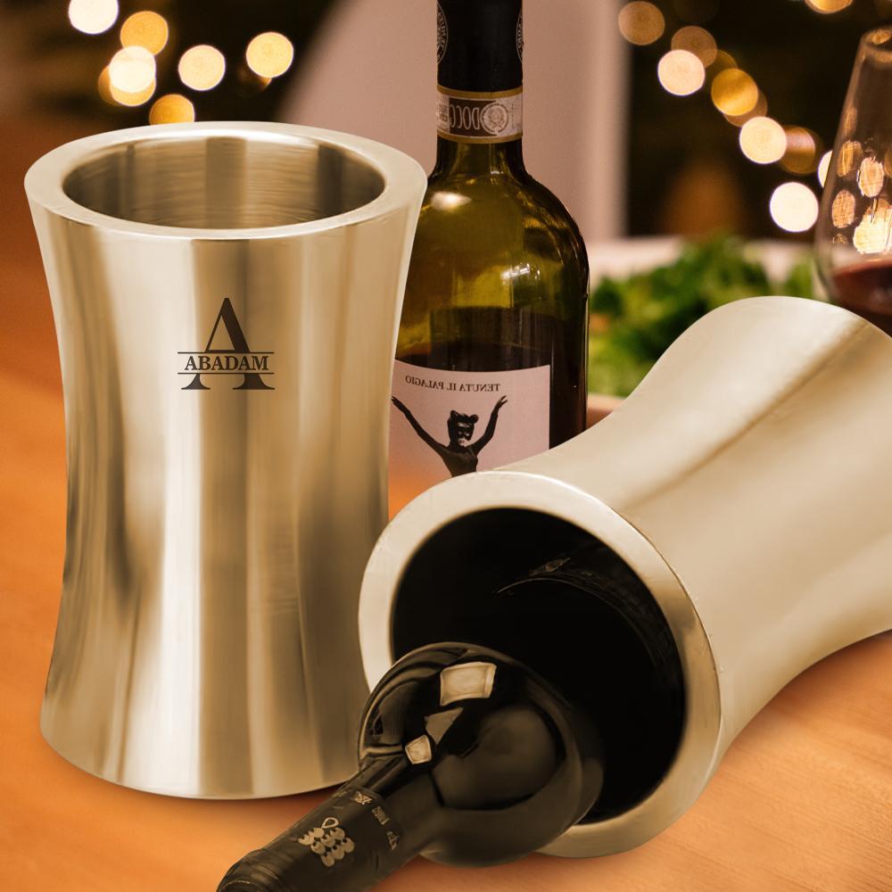 Engraved Wine Chiller With Name Stainless Steel Wine Chiller Christmas Gifts for Him - Image 2