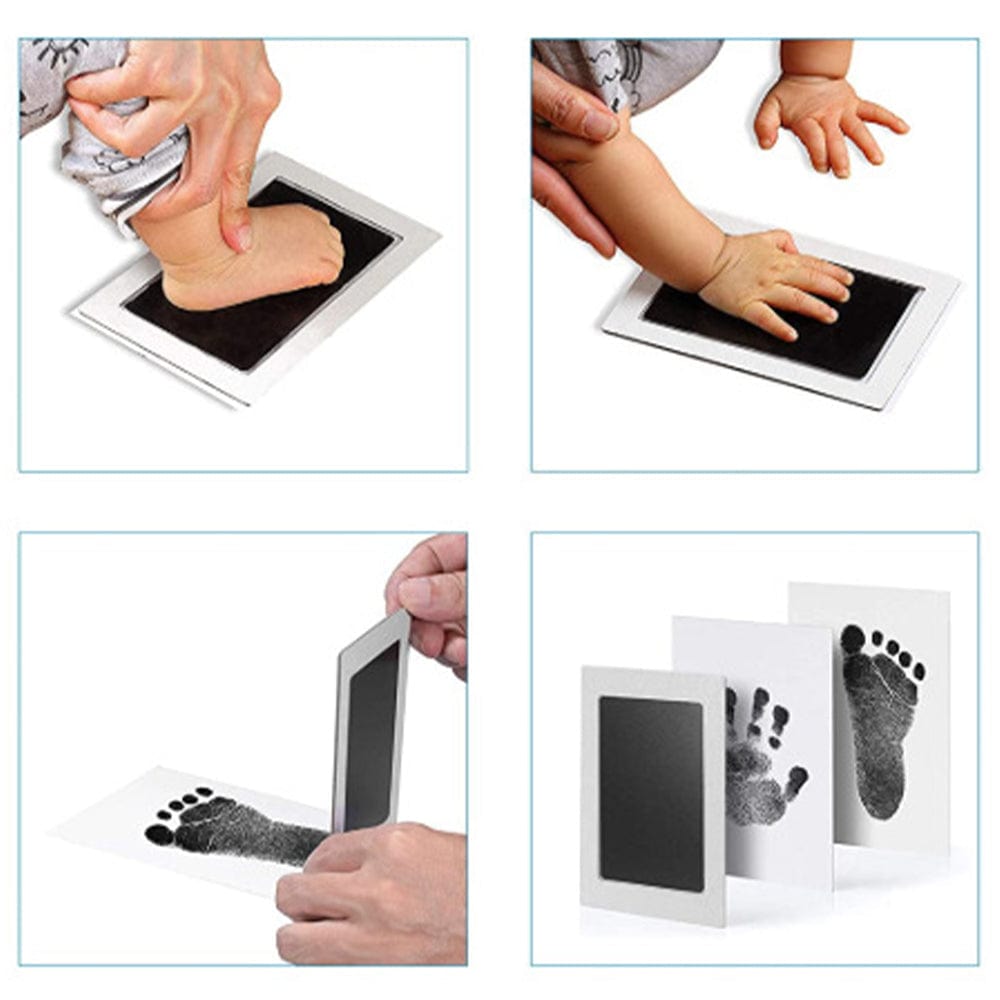 Footprint Handprint Kit Clean Touch Impression Memory Gift For Baby Pack of 3