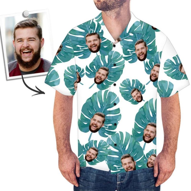 Personalized Hawaiian Shirt For Dad – Leaves