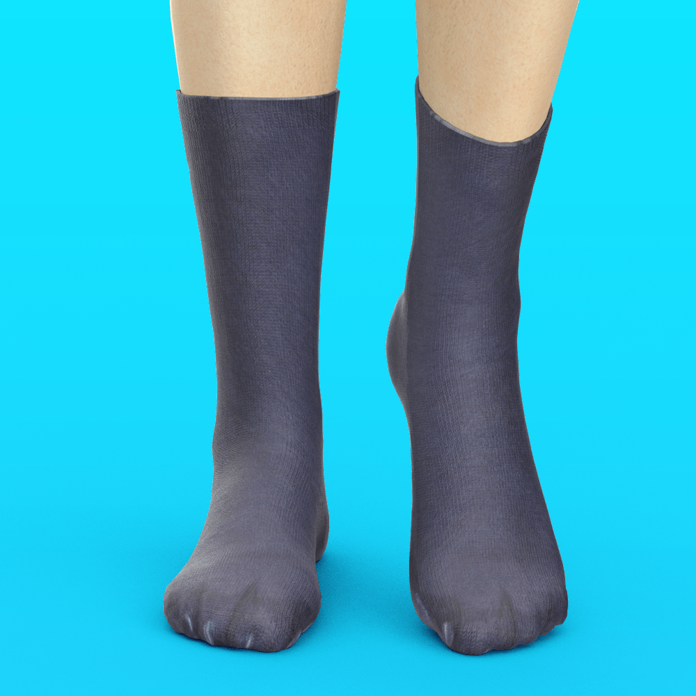 Funny 3D Print Animal Socks Feet Socks Funny Socks Gifts - Black Bear Feet