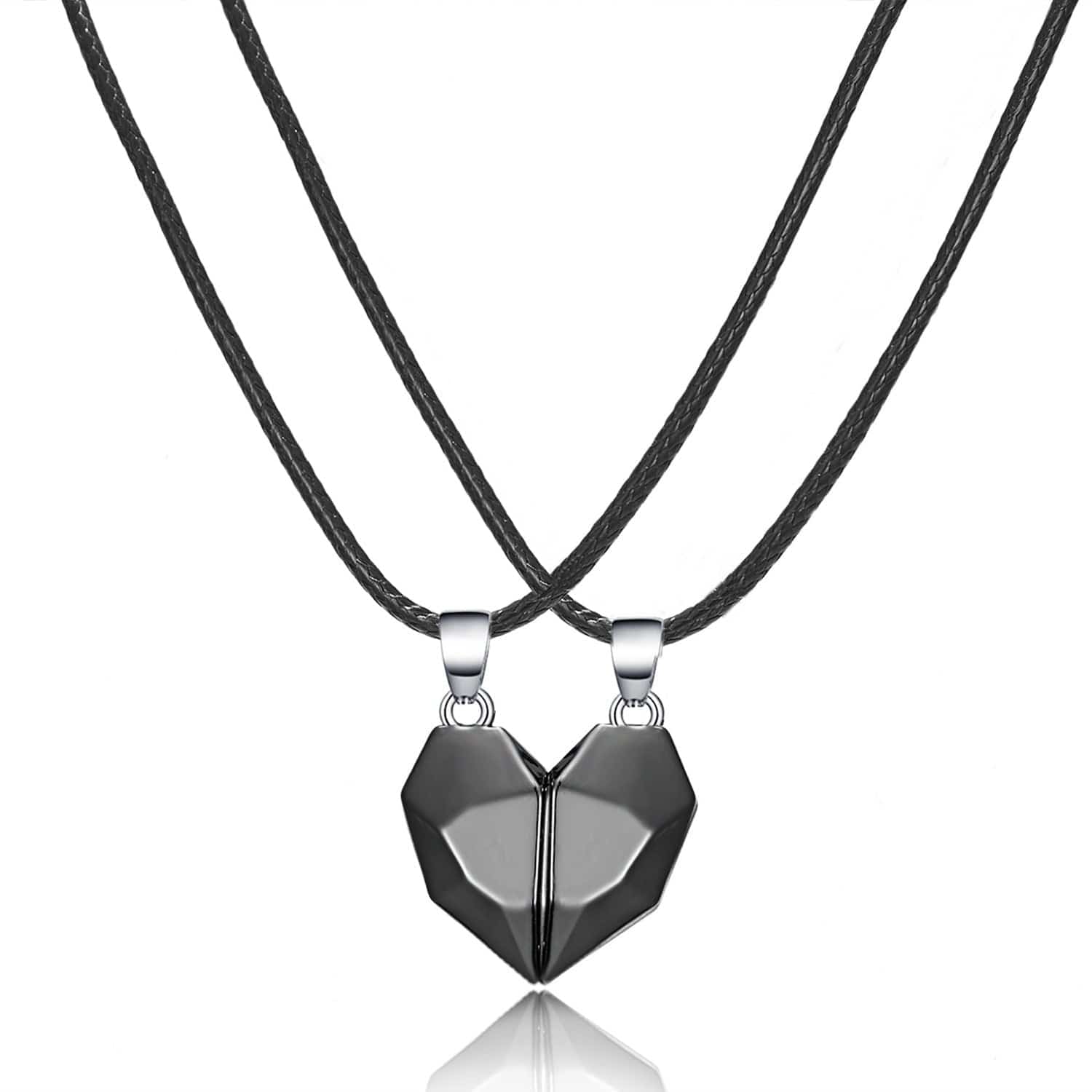 Magnetic Necklace For Couples Matching Necklaces For Friends Magnetic Heart Necklace Valentines Gift
