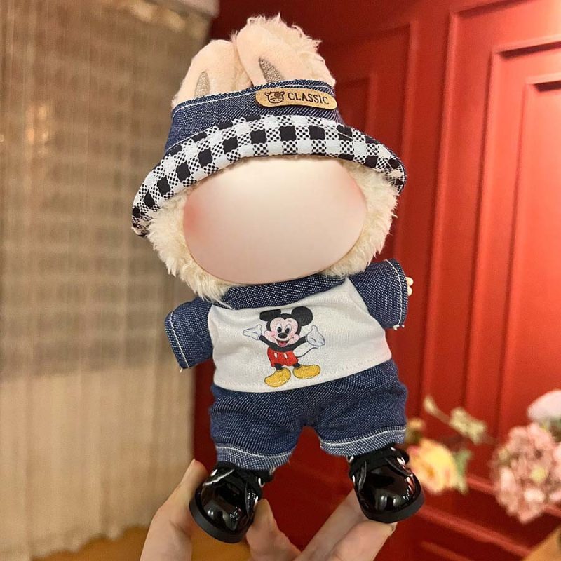 17cm Labu Doll Clothes Cool Cowboy Style Outfit Fits Gen 1/2/3 (Doll Not Included)
