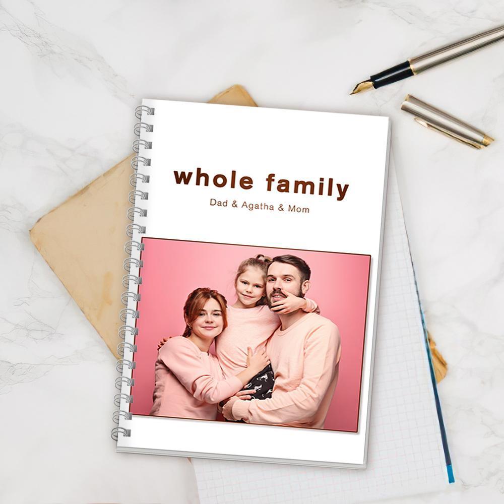 Custom Photo Notebook Ruled Notebook Family Gifts 14*21CM - Image 2