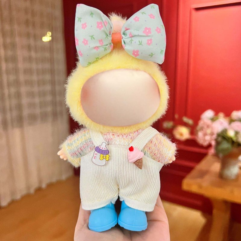 17cm Labu Doll Clothes Bottle-Fed Baby Style Outfit Fits Gen 1/2/3 (Doll Not Included)