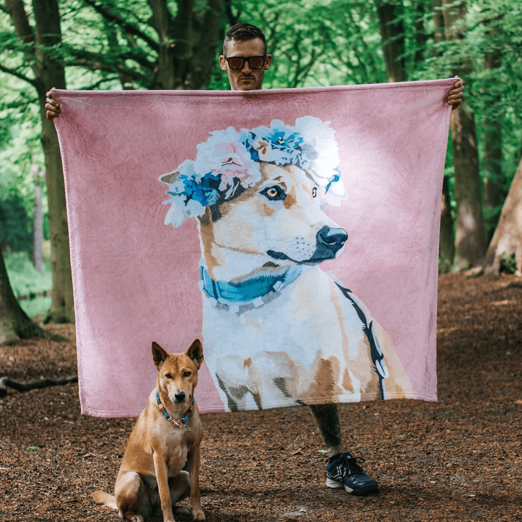 Dog Face Blanket Custom Bedding Sets - Image 2