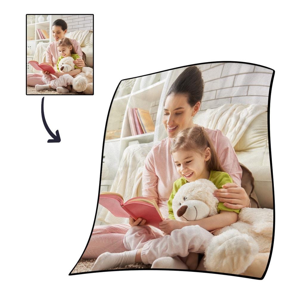 Personalized Blanket Fleece Blanket Gift for Mother - Image 2